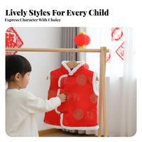 Kids Tang Suit Vest, Thickened, New Year, Christmas, Performance, Unisex