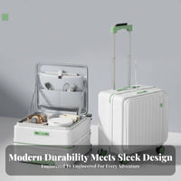 rigid-shell hand-luggage Lightweight Luggage Built-in beverage Holder for passengers