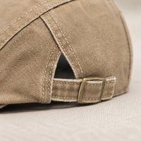 Vintage Washed Flat Cap Casual Newsboy Cap Versatile Headwear for Men, Women, Spring, Summer