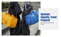 Large Capacity Travel Duffel, Ice Winter Sports Storage Bag, Unisex for Skiing, Skating, Camping, Overnight, Short Trips