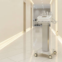 Beauty Cart with Acrylic Shelf Compact Beauty Cart with Handle Modern for Spas