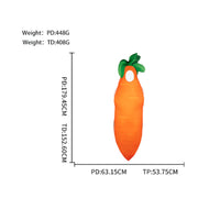 Adult Carrot Cosplay Costume Full-Length Carrot Costume Smooth Printed Surface Party Clothing for Stage