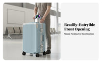 Multi-Functional Design Front-Accessing Luggage Eron the Movenomic Handle Front-Accessing Hardshell Case Scratch Resistant Rolling Suitcase Airport Security-Approved Lock for Vacationers, Business Professionals, Frequent Flyers