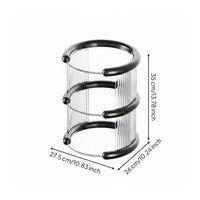 Desktop Beauty Organizer Sturdy Tiered Makeup Stand Transparent for Dresser