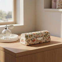 Mirror Lipstick Case Travel Friendly Floral Lipstick Box Easy to Clean