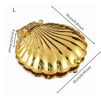 Golden Shell Candy Box Luxury Design Decorative Seashell Container for Entryway