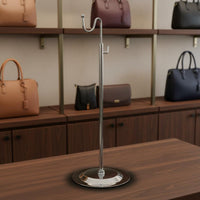 Handbag Display Stand Strong Load-Bearing Capacity Metal Bag Hanger Stand Countertop Handbag Holder Easy Assembly