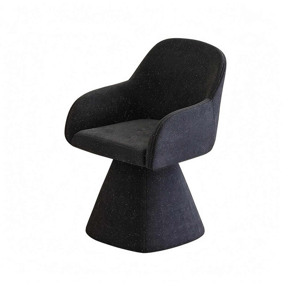 Swivel Makeup Chair Foam Filled Swivel Vanity Chair Space Saving for Nail Salon