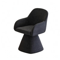 Swivel Makeup Chair Foam Filled Swivel Vanity Chair Space Saving for Nail Salon
