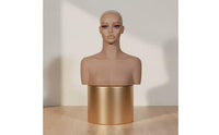 Hairpiece Display Head Lifelike Shape Mannequin Bust Glossy Surface