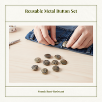 Adjustable jeans button tightens fit