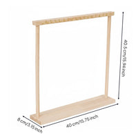 Wooden Necklace Display Holder & Boutique Style Necklace Organizer Rack Space Saving Wooden Jewelry Hanger for Shop Owners