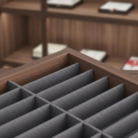 Bangle Organizer Tray Wood Grain Finish Bracelet Display Tray Organized