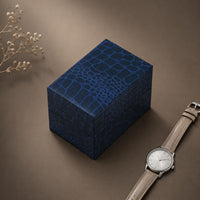 Pattern Watch Box Textured Surface Rectangular Gift Box Branding Printing