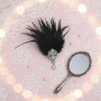 Vintage Bridal Headpiece Handmade Bridal Feather Clip Easy to Wear for Weddings
