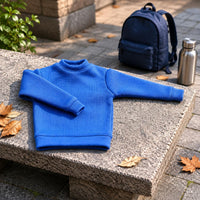 Crew Neck Doll Sweatshirt 1/6 Scale Blue Doll Sweatshirt 12-Inch