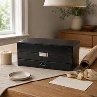 Double-Layer Watch Box Pull-out Drawer Watch Storage Box Rectangular