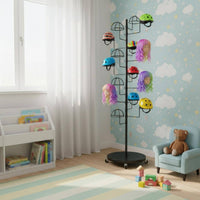 Floor Standing Hat Stand Rust-Resistant Multi-Tier Hat Display Stand Hairpiece Display Stand Strong Load-Bearing for Boutique