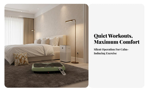 Adjustable Speed Whole Body Vibration Machine Quiet Operation Exercise Vibration Plate Handheld Controller Control Fitness Equipment LED Interface Panel for Women, Adults, Office Workers, Home Gym, Living Room, Bedroom