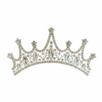 Princess Hair Comb for Girls, Crystal Headpiece, Kids Birthday Tiara, Elegant Crystal Hair Accessory