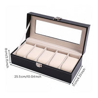 Watch Display Case Soft Light Beige Watch Storage Box Dust Protection