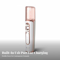 Deep Hydration Double Nozzle Nano Sprayer Cooling Effect Nano Mist Sprayer High-Frequency Atomization for Travelers, Women, Home