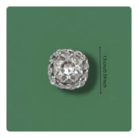 Square Crystal Button High-End Glittering Clothing Buttons Long-Lasting