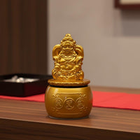God of Wealth Statue Alloy Cai Shen Statue for Shopkeepers, Business Owners, Shop Opening, Office, Front Desk