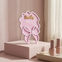 Acrylic Nail Display Board Compact Size Manicure Reference Sign Easy to Set Up