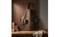 PU Leather Apron Vintage Apron with Pockets Heavy-Duty for Workshop, Blacksmiths