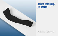 Ice Silk Arm Sleeves, Sun Protection, Extended Thumb Hole, Cycling Sports, Unisex, Spandex Lycra, Solid Color