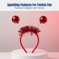 Colorful Light Ball Headband, Disco Party, Sparkling Hair Accessory, Vintage Design, Christmas