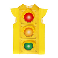 Traffic Light Costume Vest Vibrant Colors Dress-up Wear Comfortable for Children