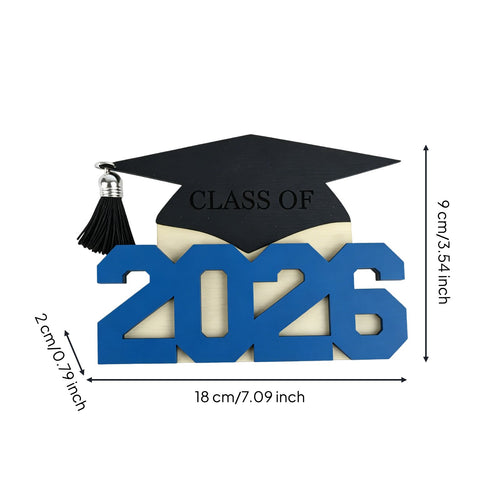 Class of 2026 Currency Holder Keepsake Graduation Cap Currency Box Tassel Accent