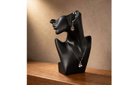 Necklace and Earring Display Bust Matte Finish Necklace Display Bust