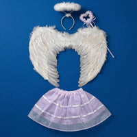 Angel Costume Set Tulle Feather Angel Feathered Appendages Set Lightweight