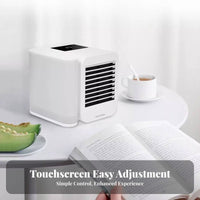 Low Noise Operation USB Water Cooling Fan Humidifies Mini Desk Air Cooler 3 Wind Speeds for Office Workers, Students, Dorm Room, Bedroom