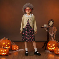 2 Pieces 100 Days of School Outfit Cosplay Old Lady Costume Role Play for Girls