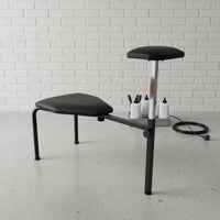 Pedicure Bench Chair Built-in Footrest Nail Salon Chair Trim Adjustable Salon Stool