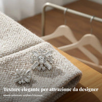 Crystal Rhinestone Button Easy to Sew Cross Shaped Decorative Button Reusable
