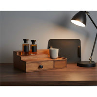 Perfume Organizer Box Retro Design Cologne Organizer Shelf Multilayer
