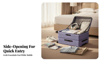 Front-Opening Trolley Expandable Design Suitcase rollers for Vacationers