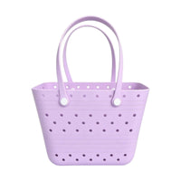 Beach Tote Easy to Clean Tote Bag with Holes Washable for Travel, Families