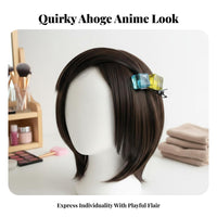 Ahoge Hair Fastener Cute Design Anime Hair Strand Fastener Costume Accessory Quirky Hairpiece for Teenagers, Cosplay Events