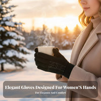 Two-Finger Exposed Gloves 2-in-1 Versatility Warm Tap Screen Gloves Knitted Hand Coverings Winter Accessory for Commuters