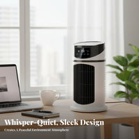 Quiet Operation Misting Desk Fan LED Night Light USB Humidifier Fan Multi-Speed Control for Office Workers, Bedroom, Dorm Room