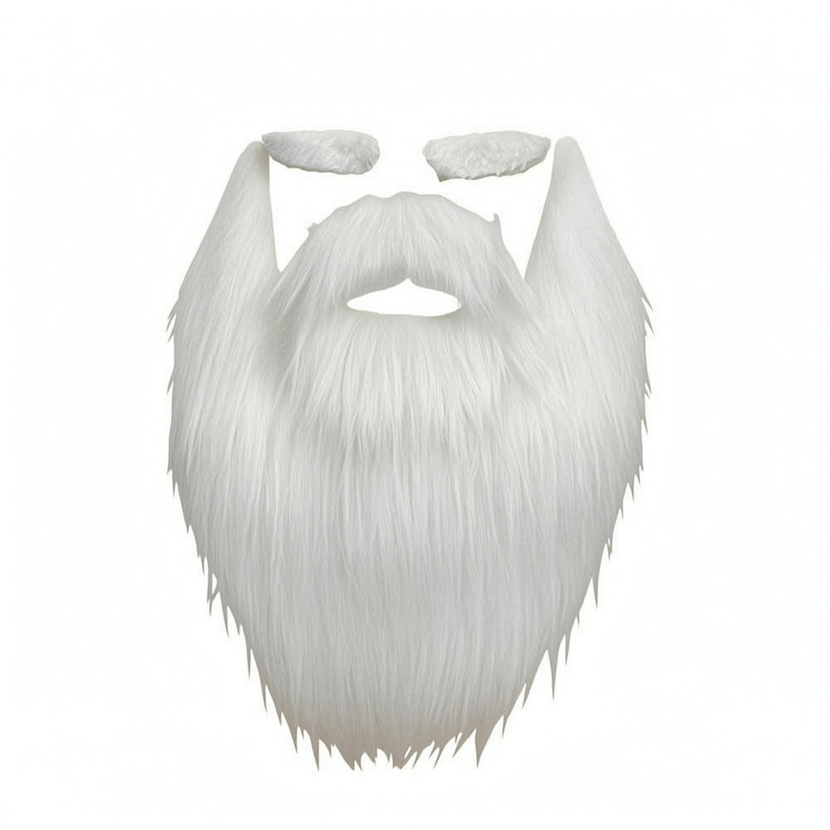 Santa Beard Set Cloth Textile White Santa Costume Beard Backing