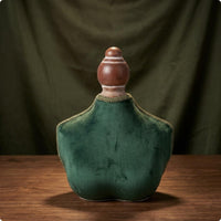 Vintage-Style Jewelry Bust Handmade Velvet Necklace Display Stand