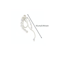 Crystal Tassel White Beaded Hanging Tassel Sparkling