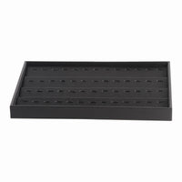 Black PU Leather Jewelry Display Tray Stackable Black Jewelry Display Tray